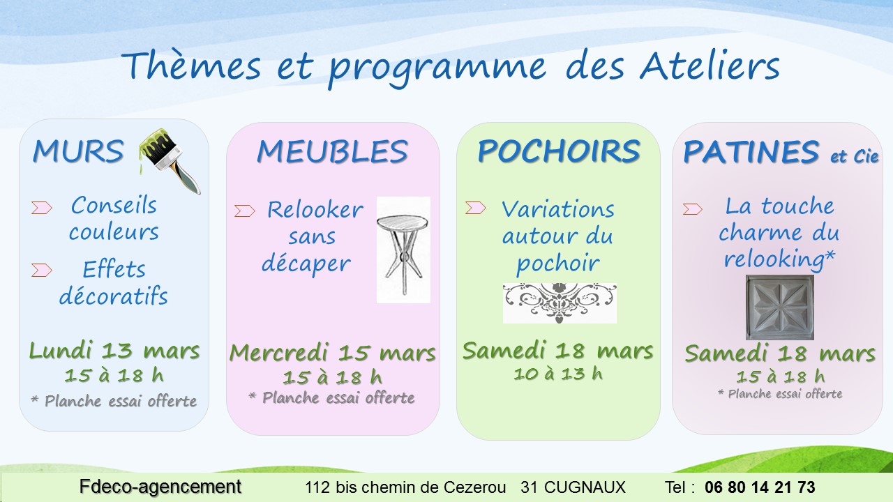 Le Printemps de la Déco-programme